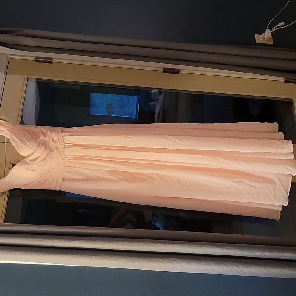 Bluch off the shoulder bridsmade/ prom dress